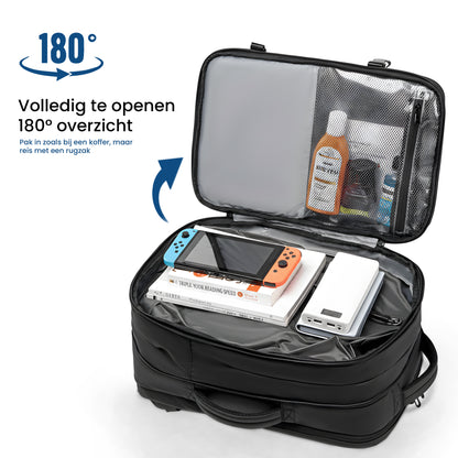 Vacuum Rugzak met Automatisch Pompje – Maximale Ruimte in Handbagageformaat