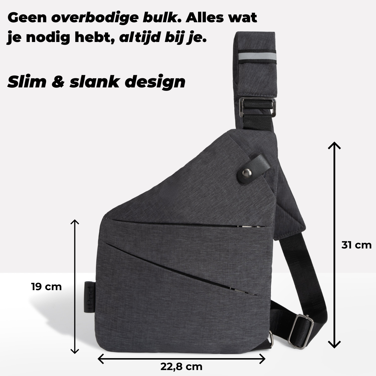 Anti-diefstal Schoudertas | Verborgen Ritsen & Waterdicht — Altijd Veilig Onderweg