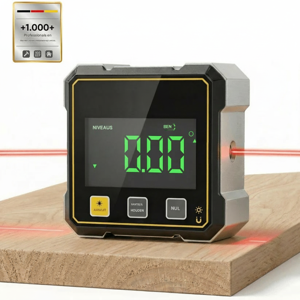 Digitale Hoekmeter met Laser – Altijd Perfect Recht in Één Keer