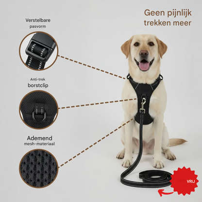 Anti-Trek Hondentuig | Direct Meer Controle Zonder Gedoe