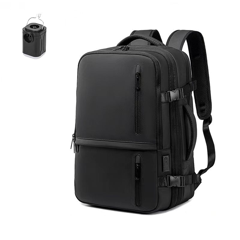 Vacuum Rugzak met Automatisch Pompje – Maximale Ruimte in Handbagageformaat