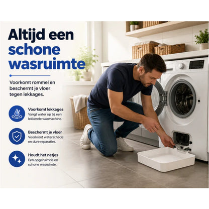 DrainCatch™ | Nooit meer natte vloeren bij filteronderhoud