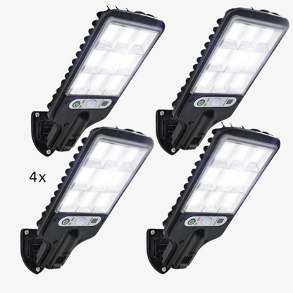 Automatische buitenverlichting zonder kabels, stroomkosten of installateur