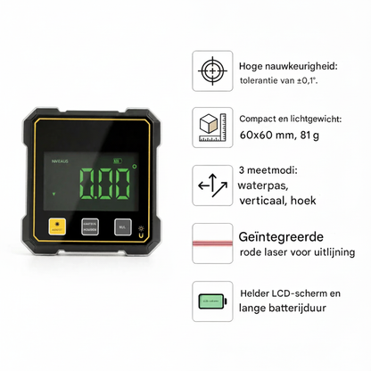 Digitale Hoekmeter met Laser – Altijd Perfect Recht in Één Keer