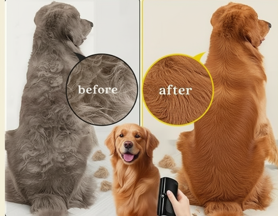 Geen losse haren meer in huis – zonder trekken of stress voor je hond
