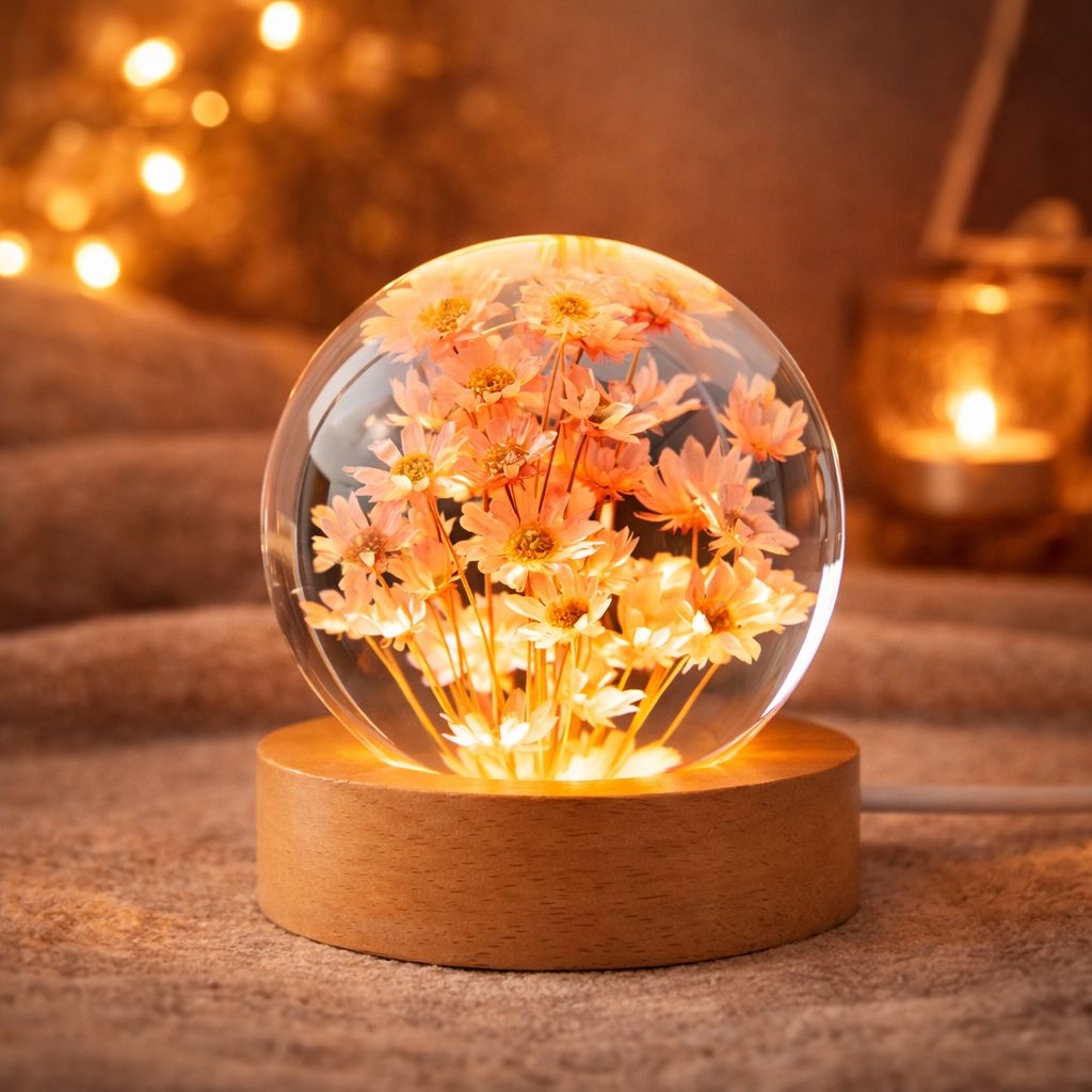Een Bloem Die Nooit Vergaat – Sfeervolle Bloemen Lamp