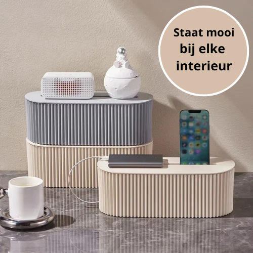 Nooit Meer Rommelige Kabels – Strakke Kabelbox