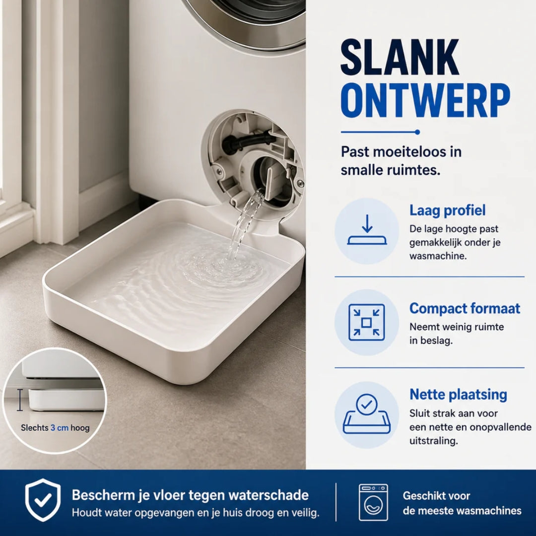 DrainCatch™ | Nooit meer natte vloeren bij filteronderhoud