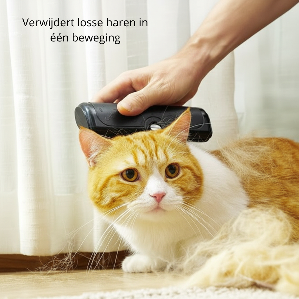 Geen losse haren meer in huis – zonder trekken of stress voor je hond