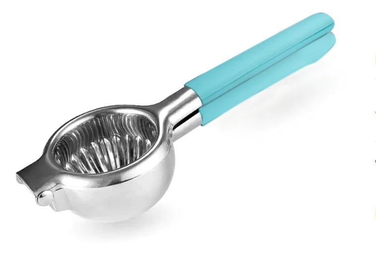 IntraSellers Zitruspresse – manuell – Edelstahl – Silikongriff