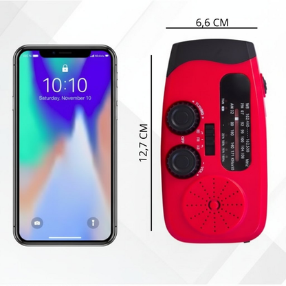 Noodradio Pro™ — Altijd Licht, Bereik & Stroom Bij Nood
