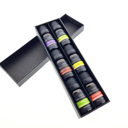 IntraSellers 6 Huiles Essentielles - 100% naturelles et pures - Recharge pour Boules Sécheuses - Ensemble d'Huiles Essentielles - Huile Aromatique