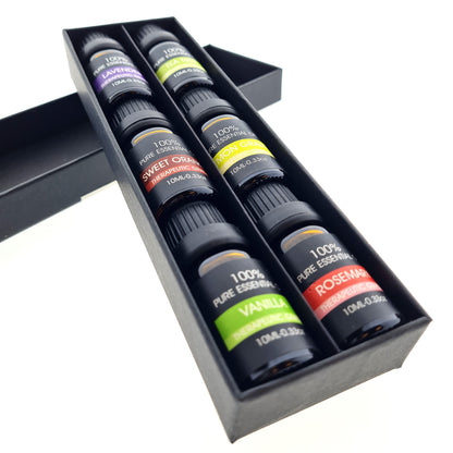 IntraSellers 6 Huiles Essentielles - 100% naturelles et pures - Recharge pour Boules Sécheuses - Ensemble d'Huiles Essentielles - Huile Aromatique