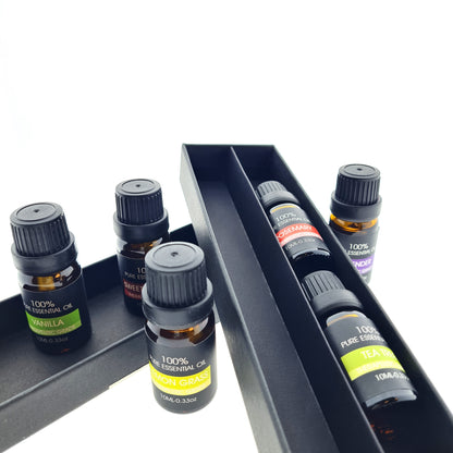 IntraSellers 6 Huiles Essentielles - 100% naturelles et pures - Recharge pour Boules Sécheuses - Ensemble d'Huiles Essentielles - Huile Aromatique