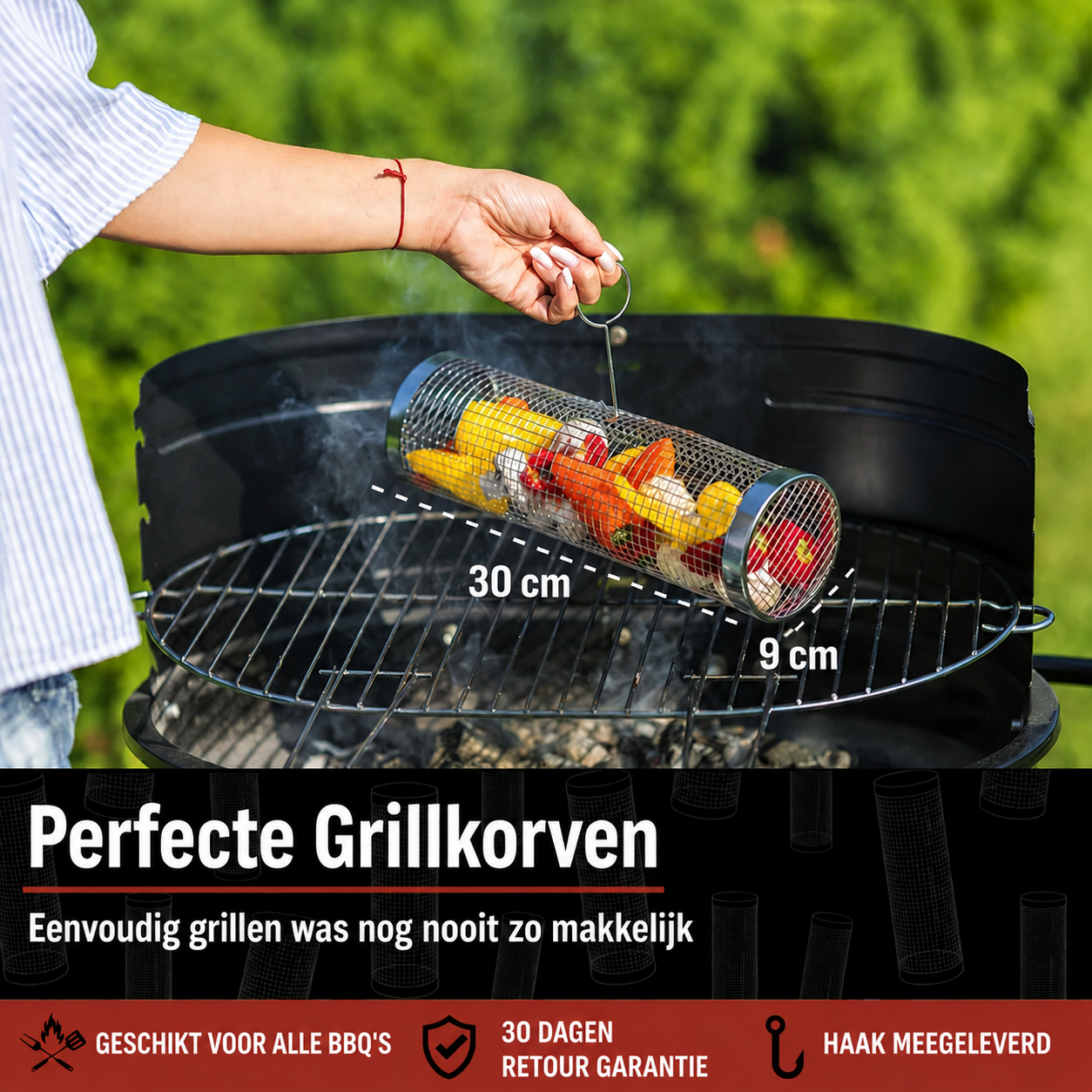 SearMaster™ | Grill Groente Als Een Pro, Zonder Dat Er Iets Doorvalt