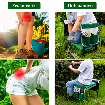 KnieComfort — Blijf Tuinieren Zonder Pijn in Rug en Knieën