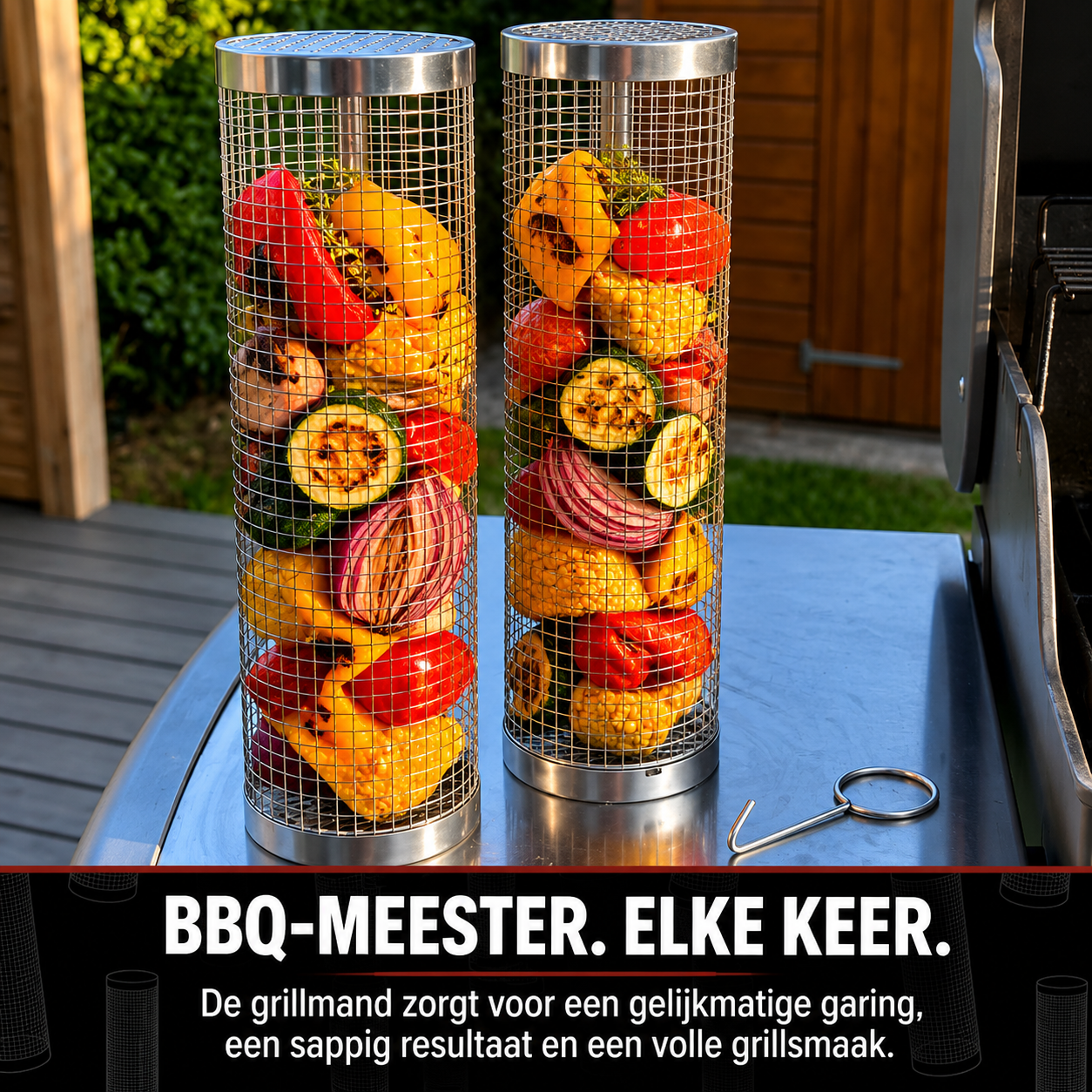 SearMaster™ | Grill Groente Als Een Pro, Zonder Dat Er Iets Doorvalt