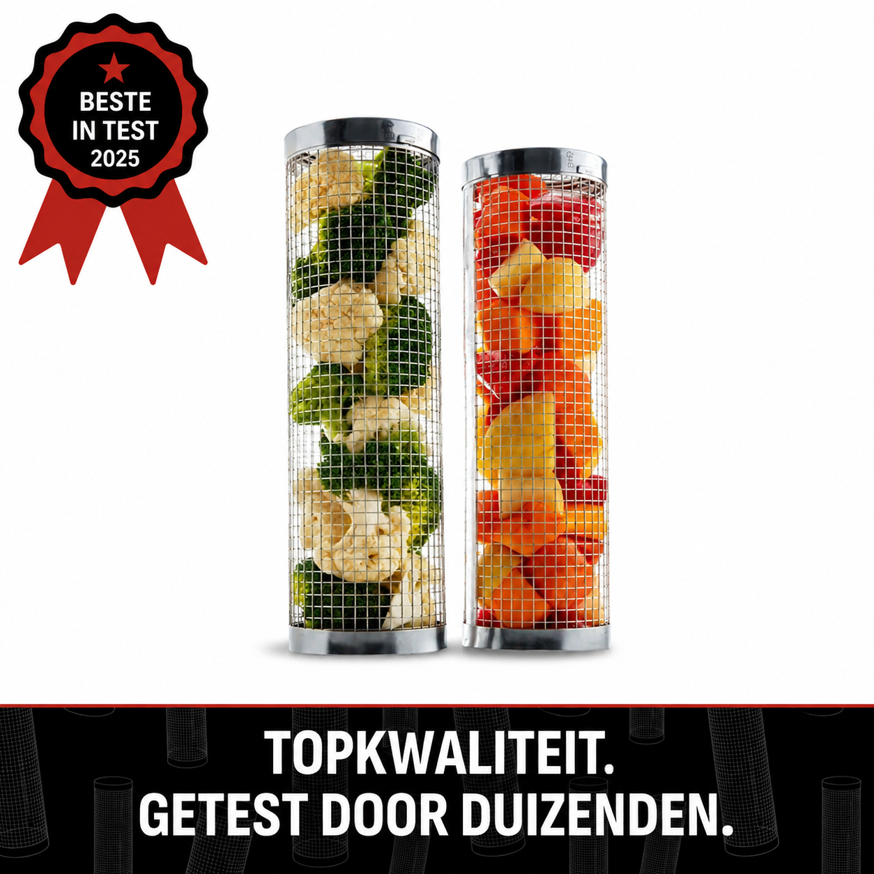 SearMaster™ | Grill Groente Als Een Pro, Zonder Dat Er Iets Doorvalt