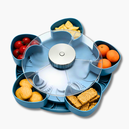 Snackschaal Met Vakjes – Geen Kruimels, Geen Wespen, Geen Chaos