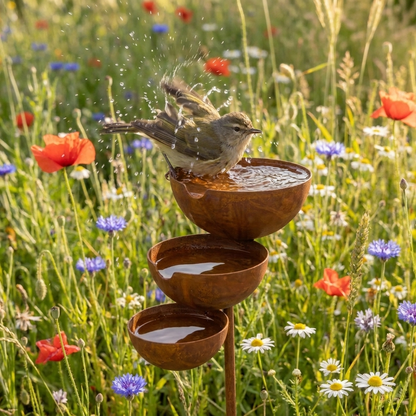 BirdHaven™ Drielaags Vogelbad | Breng je tuin tot leven, elke ochtend weer