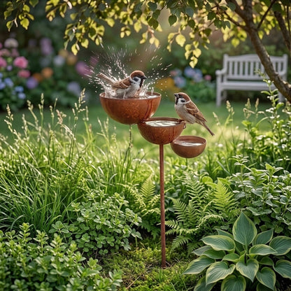 BirdHaven™ Drielaags Vogelbad | Breng je tuin tot leven, elke ochtend weer