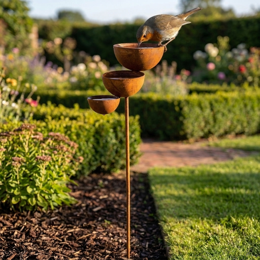 BirdHaven™ Drielaags Vogelbad | Breng je tuin tot leven, elke ochtend weer