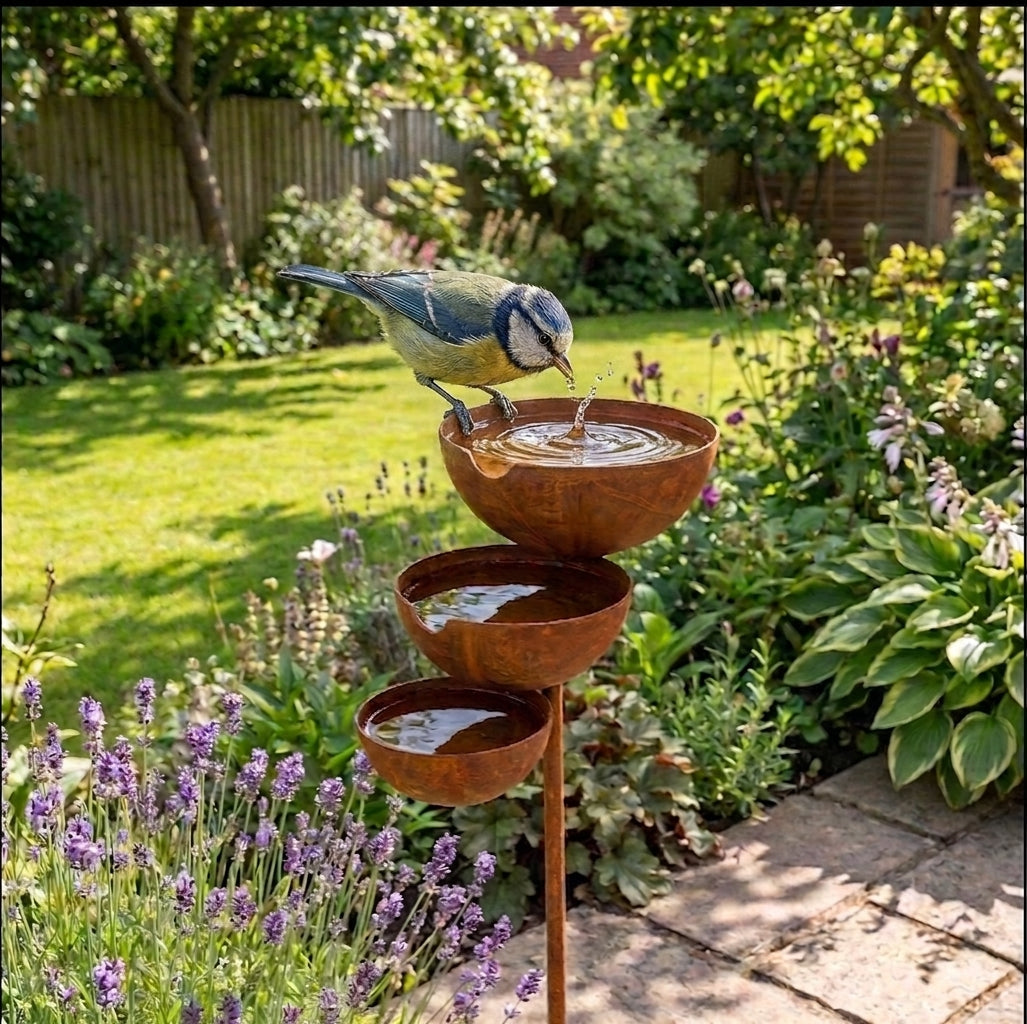 BirdHaven™ Drielaags Vogelbad | Breng je tuin tot leven, elke ochtend weer