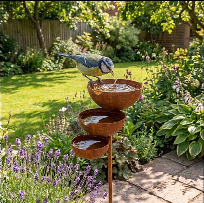 BirdHaven™ Drielaags Vogelbad | Breng je tuin tot leven, elke ochtend weer