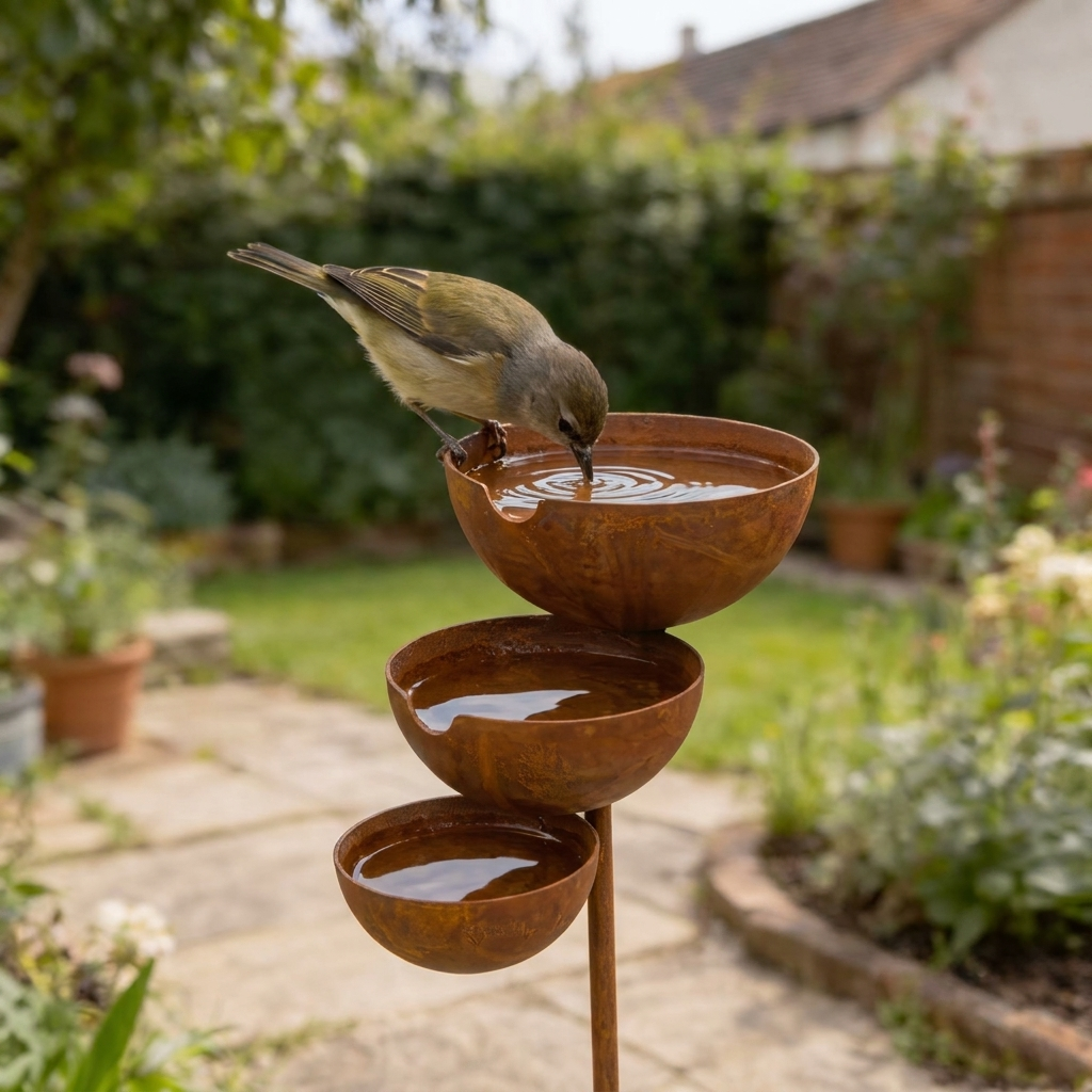 BirdHaven™ Drielaags Vogelbad | Breng je tuin tot leven, elke ochtend weer