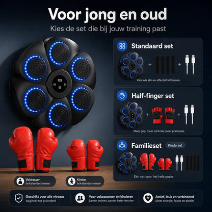 BoxBeat™ | Muziek Boksmachine — trainen dat als een spel voelt