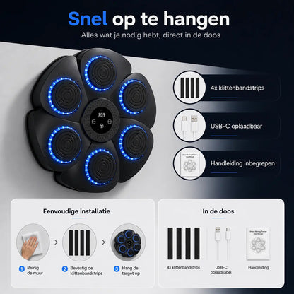 BoxBeat™ | Muziek Boksmachine — trainen dat als een spel voelt