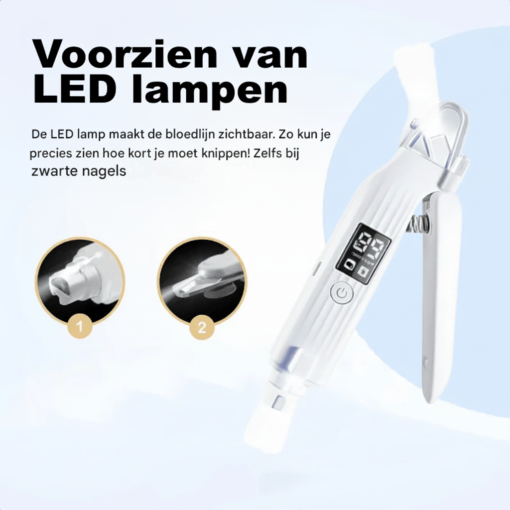 Nooit Meer Te Diep Knippen — Veilig Nagels Knippen met LED