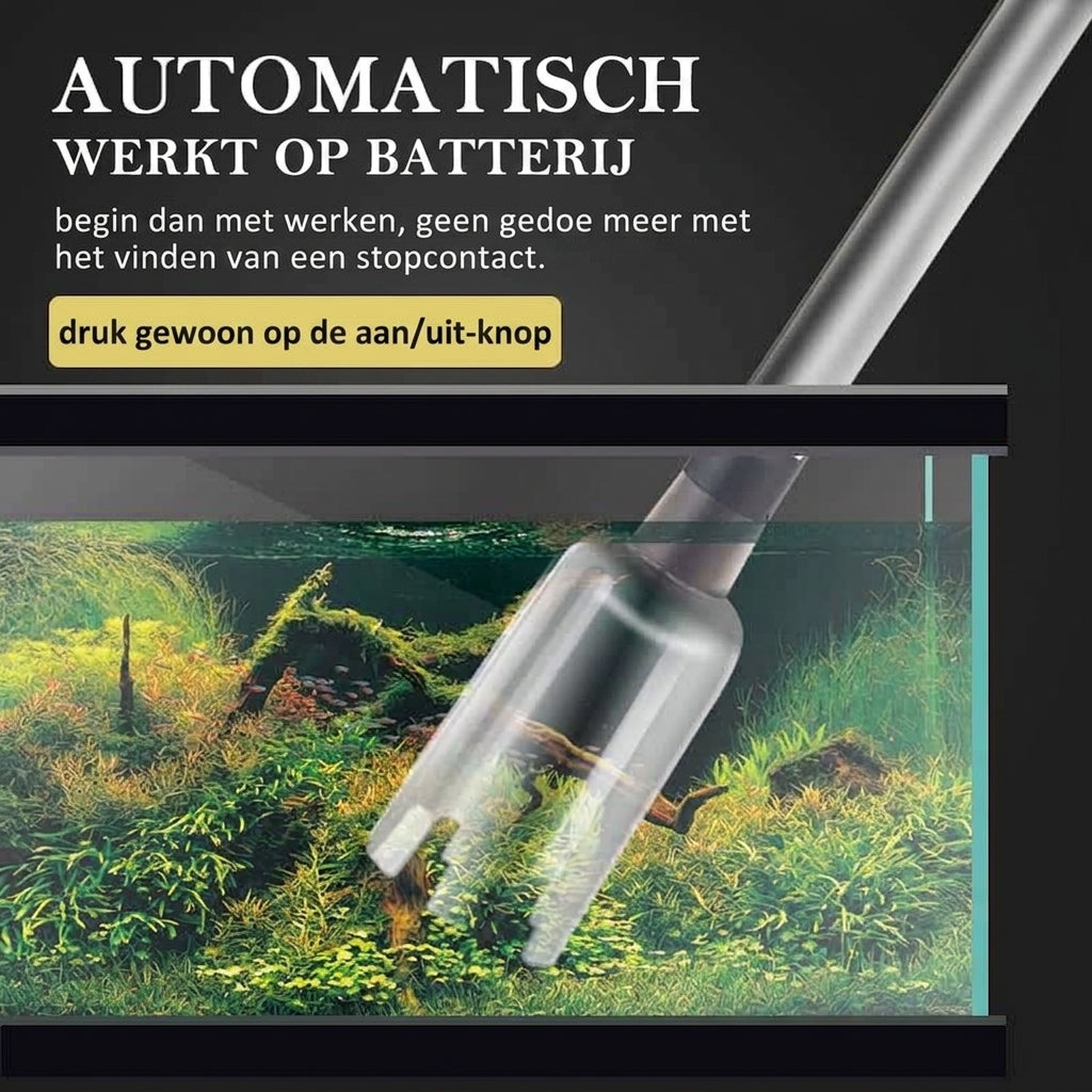 ClearSift™ | Aquarium schoonmaken zonder zelf op te zuigen