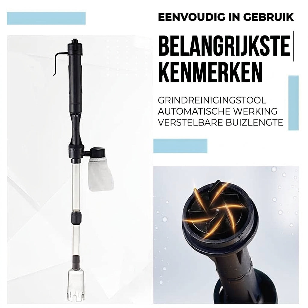 ClearSift™ | Aquarium schoonmaken zonder zelf op te zuigen