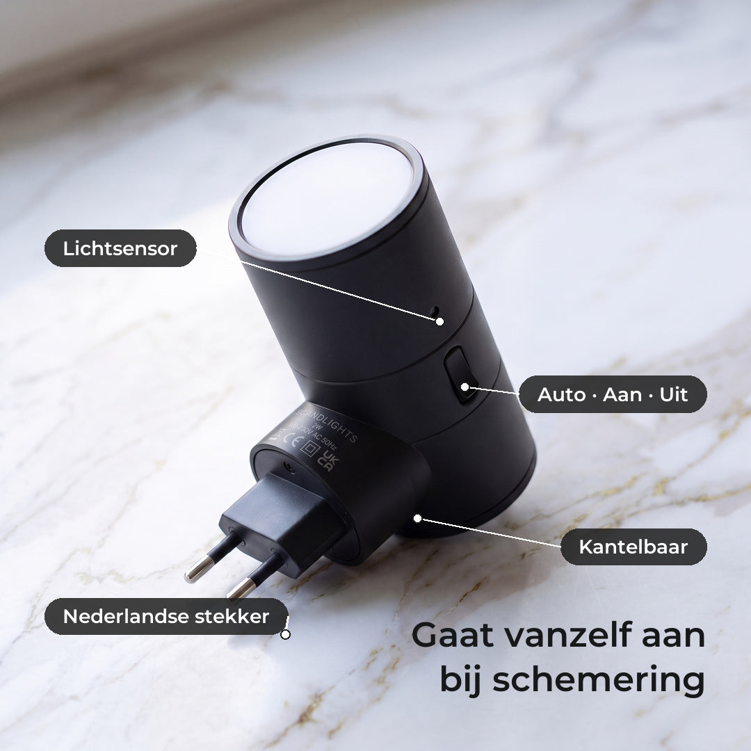 DuskGlow™ LED-Wandlamp met Lichtsensor | Gaat vanzelf aan als het donker wordt