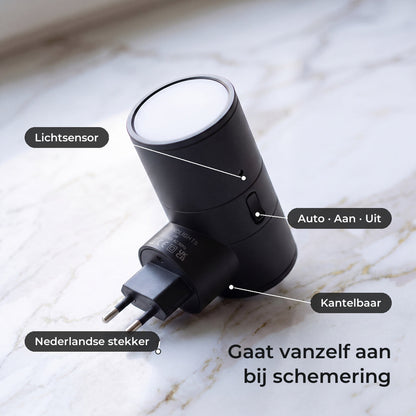 DuskGlow™ LED-Wandlamp met Lichtsensor | Gaat vanzelf aan als het donker wordt