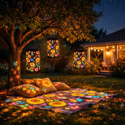 Zonnebloem Solar Tuinlamp – Magische Sfeerverlichting Zonder Kabels