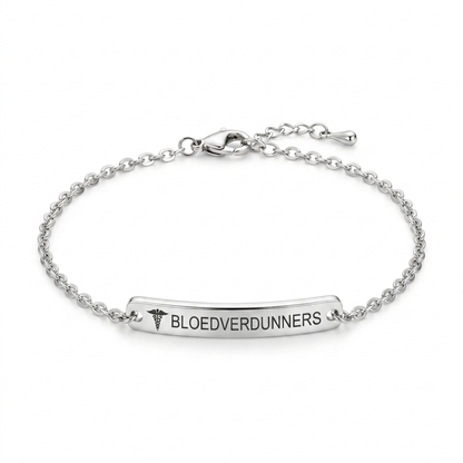 Bloedverdunner Armband | Laat je armband spreken als jij het niet kunt