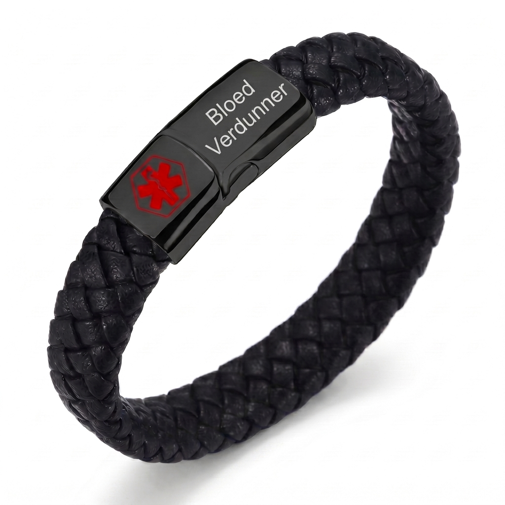 Bloedverdunner Armband | Laat je armband spreken als jij het niet kunt