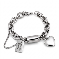 Schakel met Hart – Zilver