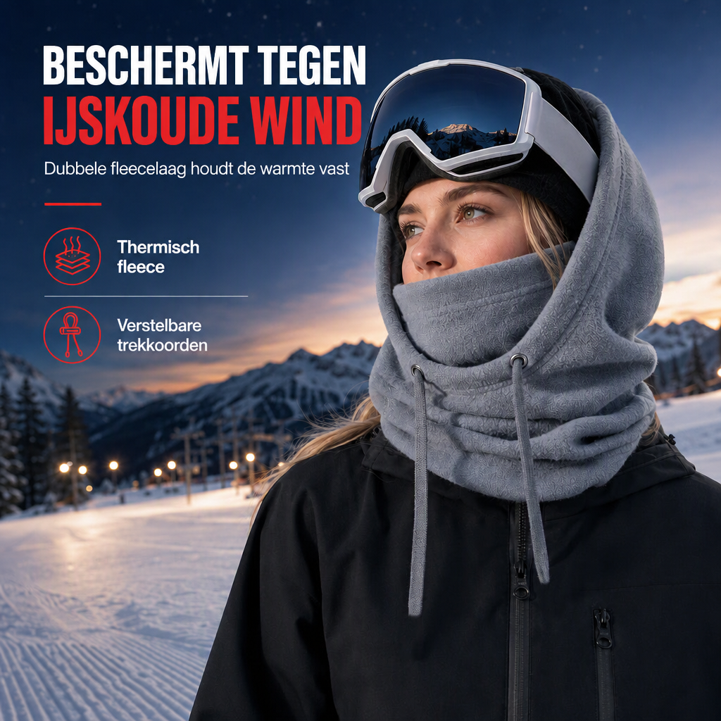 PolarHood™ Thermische Bivakmuts | Nooit meer een ijskoud gezicht