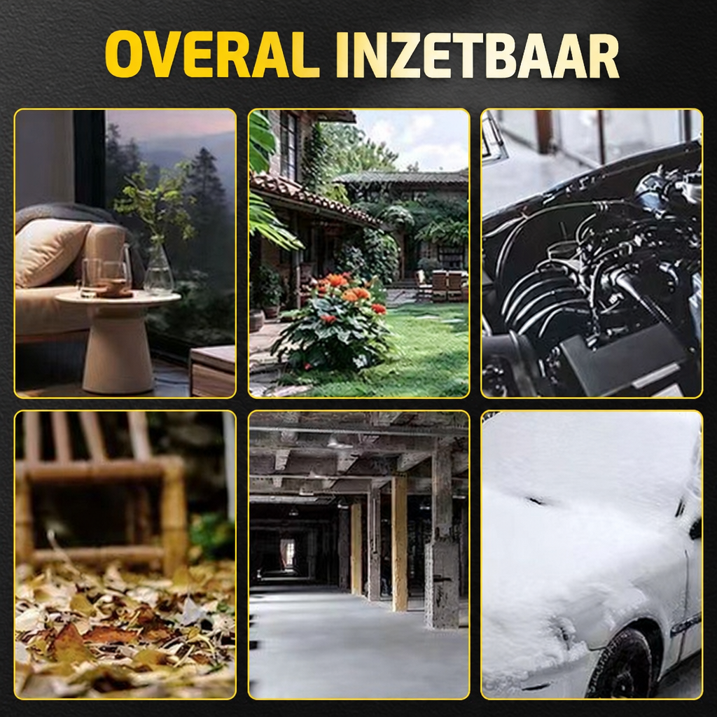 Overal inzetbaar: auto, tuin, werkplaats