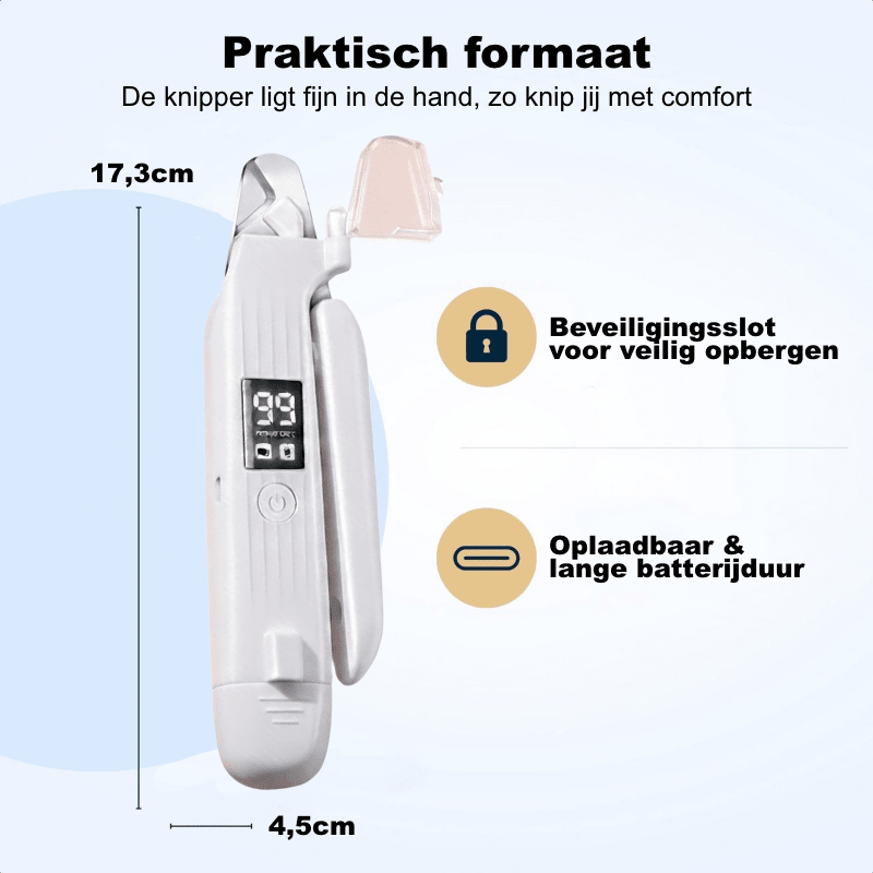 Nooit Meer Te Diep Knippen — Veilig Nagels Knippen met LED