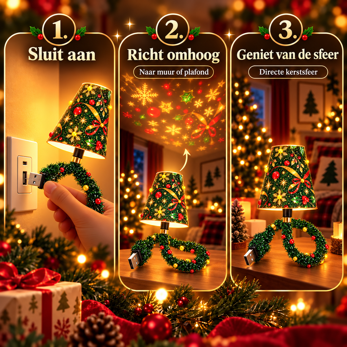 MerryBeam™ Kerst Projectielamp | Tover je kamer om tot een winterwonderland