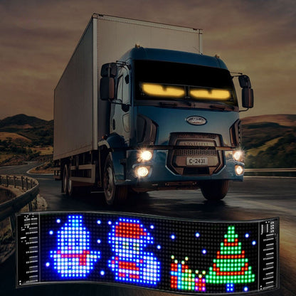 NightGlare™ Flexibel LED Matrix-Scherm | Devil Eyes, Teksten en Animaties via de App