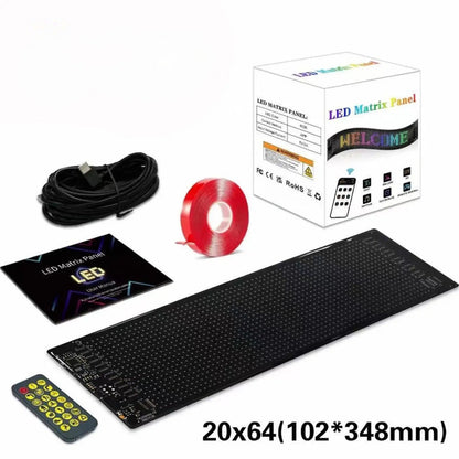 NightGlare™ Flexibel LED Matrix-Scherm | Devil Eyes, Teksten en Animaties via de App