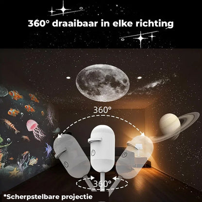 NovaGlow™ Galaxy Projector | Elke avond een andere sterrenhemel aan je plafond