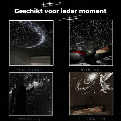 NovaGlow™ Galaxy Projector | Elke avond een andere sterrenhemel aan je plafond