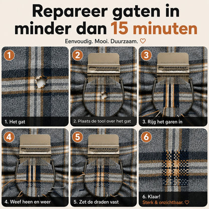 ReWeave™ Weef-Reparatieset | Repareer gaten in kleding in 15 minuten