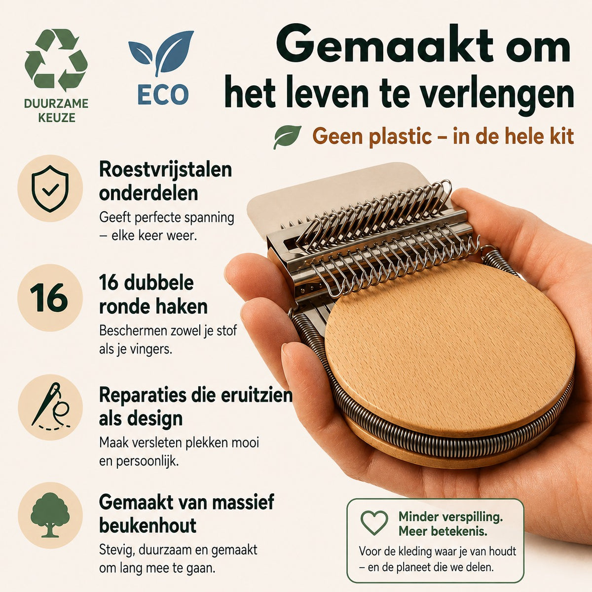 ReWeave™ Weef-Reparatieset | Repareer gaten in kleding in 15 minuten